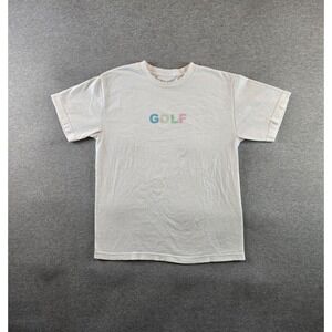 Golf Wang‎ T Shirt Mens Medium White 3D Logo Tee Tyler The Creator HipHop Skater